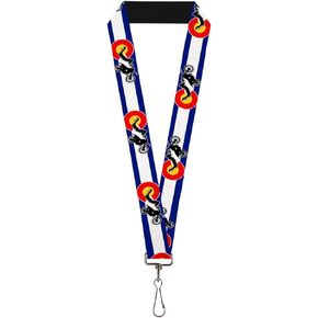Buckle-Down Lanyard-1.0"-Colorado/Freestyle Motocross Superman