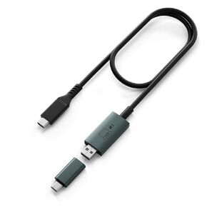 2-in-1 Hub Video Transmission Cable Suitable for Laptops Without Full-Featured Type-C Ports, Monitor Adapter Work for Windows, MacOS M1 M2 M3