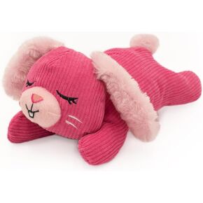ZippyPaws Snooziez Bunny with Shhhqueaker Pink 4.57 x 5.35 x 11.3 inches