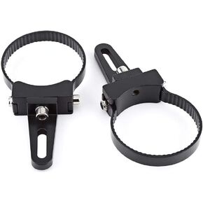 Qiilu Mounting Brackets for LED Light Bar, 2pcs Car Truck Off-Road ATV Light Bar Mounts Mounting Bracket Mini Bar Clamp Kits, LED Light Bar Tube Clamp Roof Roll Cage Holder 2.5inch