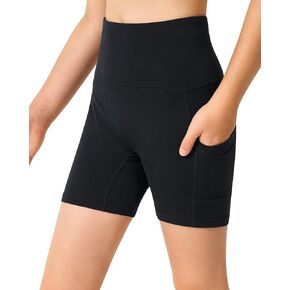 Stelle Girls 4"/8" Volleyball Shorts Youth Bike Shorts Athletic Yoga Dance Gymnastics Compression Shorts with Pockets