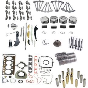 EA888 Engine Timing Chain Kit & Rebuild Overhaul Kit & Rocker Arm Valve Lifters &23mm Piston Kit Fit for Volkswagen Tiguan Audi Q3 Q5 2.0T