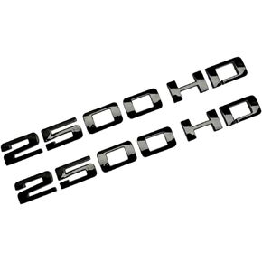 2500 HD Badge Emblem 2-PC Black - Set of 2 Replacement Emblems for Silverado Sierra