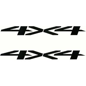 2Pc 4X4 Bedside Decals Sticker Emblem Replacement for 2019-2022 Chevy Silverado (Black)