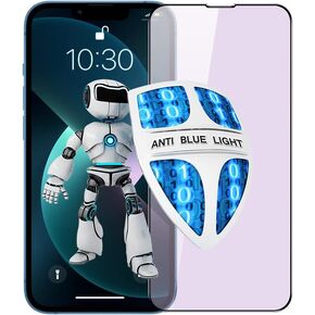 واقي شاشة من الزجاج المقوى المقاوم للضوء الأزرق متوافق مع هاتف iPhone 12 وiPhone 12 Pro مقاس 6.1 بوصة إصدار 2020، HD Clear Eye Care مضاد لبصمات الأصابع