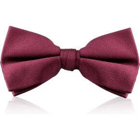100% Silk Bow Ties For Men - Mens Pre-Tied Woven Bowtie Butterfly Bow Tie Tuxedo Men's Bow Tie