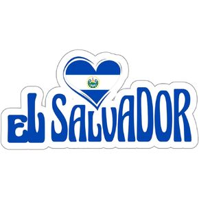El Salvador Sticker Adventure Souvenir Decal Vinyl Small Waterproof for Water Bottle Mug Passport Scrapbook Notebook Laptop Tumbler Skateboard Computer Phone 4"