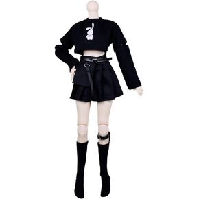 Fashion Doll Set for 1/3 BJD Dolls Ball Jointed SD Dolls 22in - 24in 60cm (Black - 01)