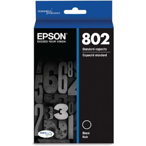 EPSON 802 DURABrite Ultra Ink Standard Capacity Black Cartridge (T802120-S) Works with WorkForce Pro WF-4720, WF-4730, WF-4734, WF-4740