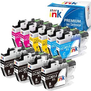 LC3013 LC3011 (10PK)| Compatible Replacement for Brother LC3013 Ink cartridges for Brother MFC-J497DW MFC-J491DW MFC-J690DW MFC-J895DW Printer(4 Black LC3013, 2 Cyan, 2 Magenta, 2 Yellow LC 3013)