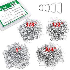 1" 3/4" 1/2" 3/8" Galvanized Hog Rings Kit Suitable for Furniture Upholstery, Fencing, Auto Upholstery etc. Q-P-061-BOX