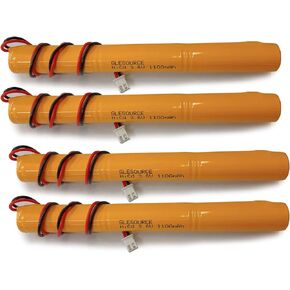 GLESOURCE(4 Pack 3.6V 1100mAh OSA-191 Ni-CD Battery Pack Replacement for Emergency/Exit Light 026-186 Battery All Pro 026186 Cooper APEL Battery APLEL Teig T26000186