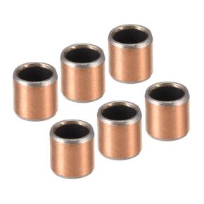 6pcs 0608 Sleeve Bearings - [6mm Bore Dia x 8mm OD x 8mm Length] Wrapped Oilless Bushings for Sliding Movements of Machinery Use