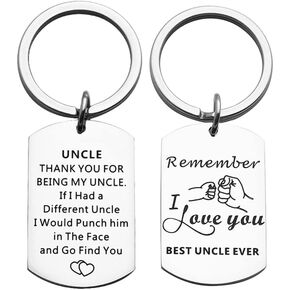 Funny Uncle Gifts Uncle Keychain from Niece Nephew for Christmas Uncle Birthday Gift Fathers Day Uncle Gift