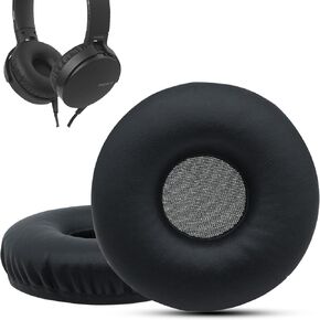 Replacement Ear Pads for Sony MDR-XB550AP MDR-XB450AP MDR-XB450 Extra Bass On-Ear Headphones, Memory Foam Soft Leather Replacement Ear Cushions by Krone Kalpasmos