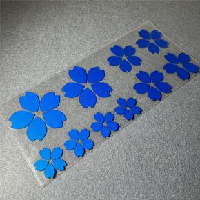 Creative Fashion Flower Cherry Blossoms Petal Leaves Motor Bike Stickers Auto Body Car Styling PVC Decals (Pink)