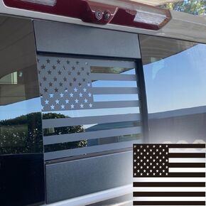 USA Flag Decal for Truck Back Window,Car Decal and Sticker,Rear Middle Window American Decal for Pickup Truck,Truck Back Window Decals for Dodge Ram 2009-2024(TZ22)