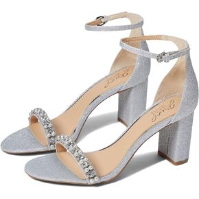 Jewel Badgley Mischka Daylann Pearl and Crystal Block Heel Sandal