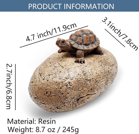 Fake Rock Hidden Key Box for outside- Looks Feels Like Real Stone - Safe Resin Spare Hide a Key Outside for Outdoor Garden or Yard (Stone and Turtle Style) in Saudi Arabia