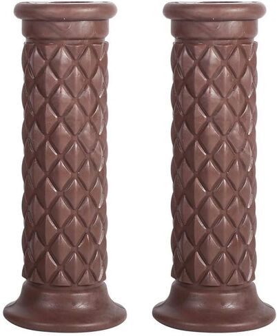 1 Pair of 7/8" 22mm Universal Rubber Motorcycle Modified Handlebar Hand Grips Bar End Hot(Coffee) in Saudi Arabia
