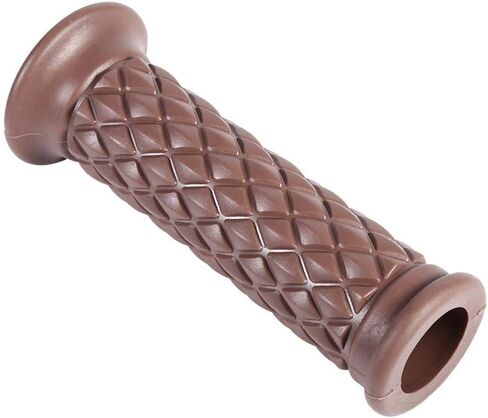 1 Pair of 7/8" 22mm Universal Rubber Motorcycle Modified Handlebar Hand Grips Bar End Hot(Coffee) in Saudi Arabia