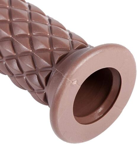 1 Pair of 7/8" 22mm Universal Rubber Motorcycle Modified Handlebar Hand Grips Bar End Hot(Coffee) in Saudi Arabia
