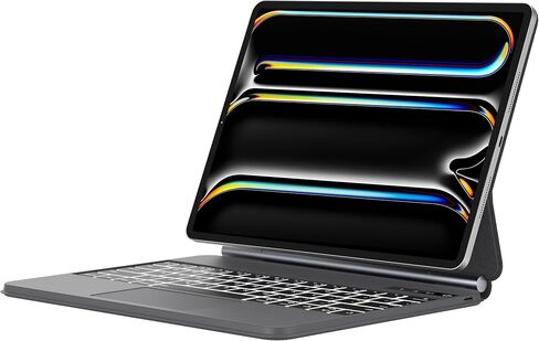 KVAGO Keyboard Case for iPad Air 13 2024 and iPad Pro 12.9 (6th, 5th, 4th, 3rd Gen),Magic Keyboard for iPad Pro 12.9, Magnetic Keyboard Case with Multi-Touch Trackpad,Grey in Saudi Arabia