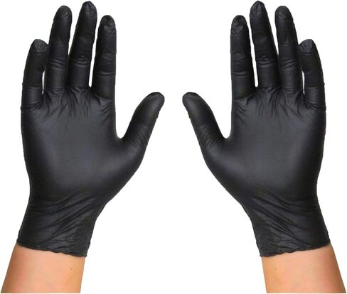 Lightning X Nitrile Exam Glove Pairs | Individually Packed | 50 Gloves | 25 Pairs | Resealable Zip Bag - Large (Fits Most) in Saudi Arabia
