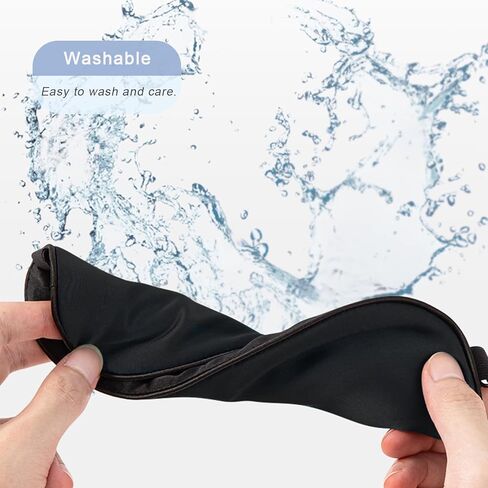 أقنعة النوم، عبوة من 3 أقنعة عين فائقة النعومة مع حزام قابل للتعديل للنوم، غطاء عين معتم أثناء النوم، غطاء عيون ليلي للرجال والنساء (أسود، أخضر، أزرق) in Kuwait