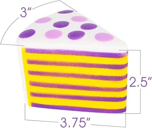 ArtCreativity Squish Cake Toys for Kids, Set of 4, Super Soft Slow Rising Squeeze Toys, Stress Relief Sensory Toys for Children, Great Party Favors, Goody Bag Fillers for Girls and Boys in Saudi Arabia