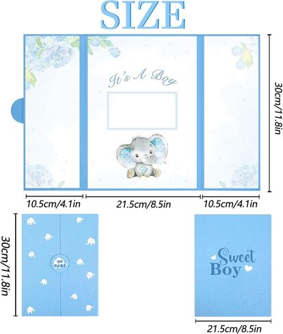 زينة حمام الطفل الفيل من كرينكس، لوحة توقيع حمام الطفل اللطيفة مع صورة، بدائل كتاب ضيوف حمام الطفل الفيل 45.72 سم × 30.48 سم، تذكار إبداعي لدش الطفل للأولاد الصغار in Kuwait