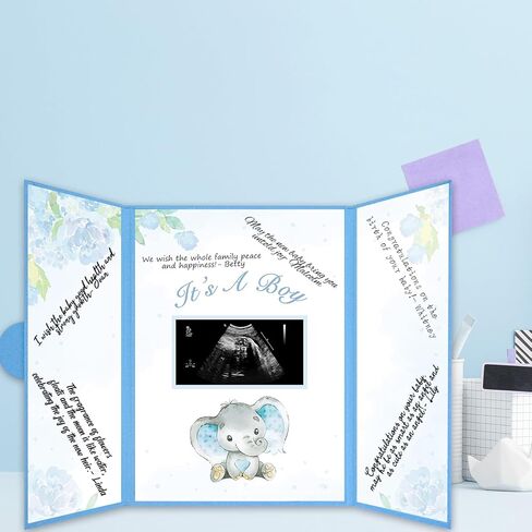 زينة حمام الطفل الفيل من كرينكس، لوحة توقيع حمام الطفل اللطيفة مع صورة، بدائل كتاب ضيوف حمام الطفل الفيل 45.72 سم × 30.48 سم، تذكار إبداعي لدش الطفل للأولاد الصغار in Kuwait