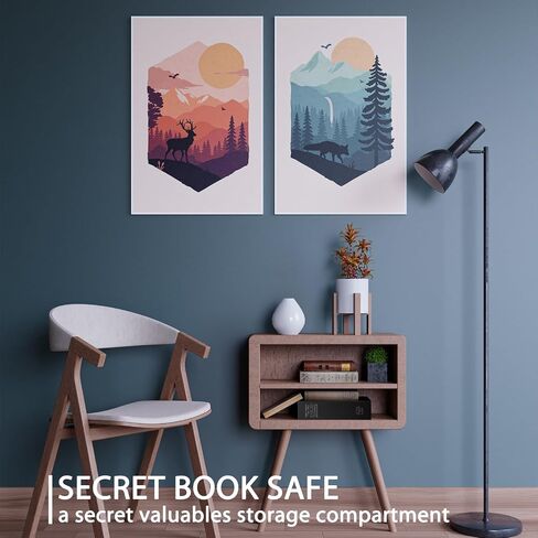 Diversion Book Safe with 4200°F Fireproof Money Bag and Combination Lock, 10.5" x 7.9" x 2.5" Fake Book Hidden Storage Safe, Hollow Secret Portable Metal Storage Box for Cash, Valuables - Bible in Kuwait
