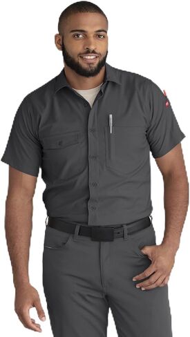 Red Kap Men's Cooling Short Sleeve Work Shirt in Kuwait
