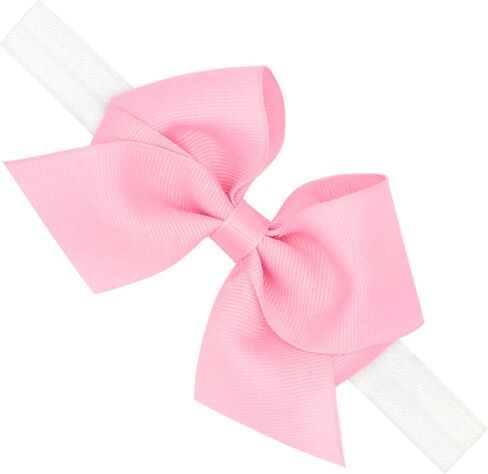 PLH Small Grosgrain Bow on Baby Band, Hot Pink, Small in Saudi Arabia