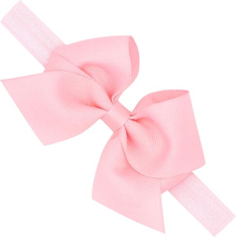 PLH Small Grosgrain Bow on Baby Band, Hot Pink, Small in Saudi Arabia