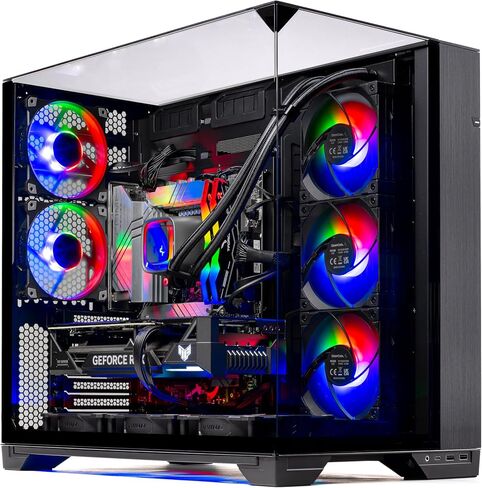 Skytech O11 Gaming PC, Ryzen 7 7800X3D 4.2 GHz (5GHz Turbo Boost), NVIDIA RTX 4070 Ti Super 16GB GDDR6X, 1TB Gen4 SSD, 32GB DDR5 RAM 5600 RGB, 850W Gold PSU, 360mm AIO, Wi-Fi, Win 11 Home in Saudi Arabia