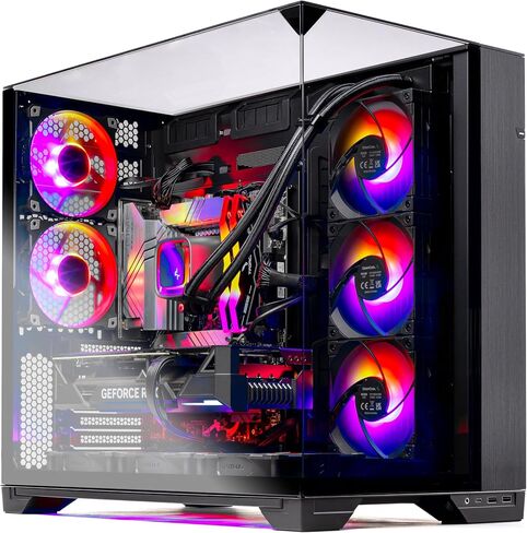 Skytech O11 Gaming PC, Ryzen 7 7800X3D 4.2 GHz (5GHz Turbo Boost), NVIDIA RTX 4070 Ti Super 16GB GDDR6X, 1TB Gen4 SSD, 32GB DDR5 RAM 5600 RGB, 850W Gold PSU, 360mm AIO, Wi-Fi, Win 11 Home in Saudi Arabia