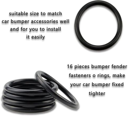 Bumper Fender Fasteners O Rings, Rubber Bands O-Rings for Car Bumper Quick Release Kit, 8 Pieces in Saudi Arabia