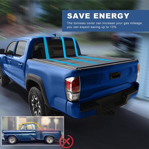 ECCPP 5.5FT Truck Bed Cover Kit Roll Up Tonneau Cover for Ford for F-150 2004-2018 - Only Fits 5'5"FT Ttuck Bed in Saudi Arabia