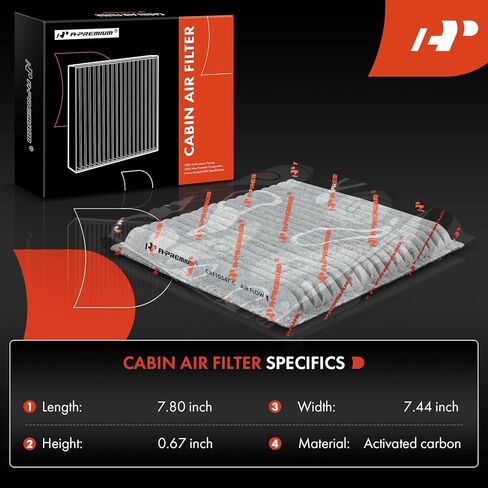 A-Premium 2-PC Engine & Cabin Air Filter with Activated Carbon Compatible with Ford Edge 2007-2014 & Mazda CX-9 2008-2015 & Lincoln MKX 2007-2015, 2.0L 3.5L 3.7L, Replace# 7T4Z9601A in Saudi Arabia