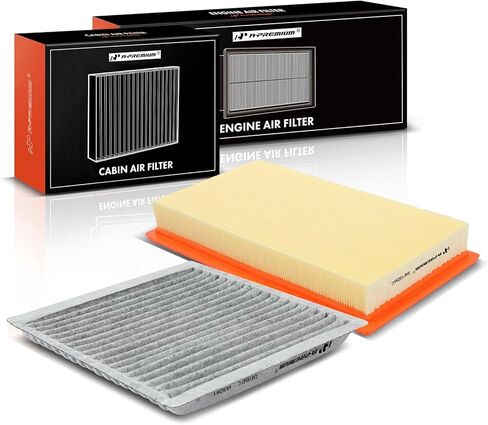 A-Premium 2-PC Engine & Cabin Air Filter with Activated Carbon Compatible with Ford Edge 2007-2014 & Mazda CX-9 2008-2015 & Lincoln MKX 2007-2015, 2.0L 3.5L 3.7L, Replace# 7T4Z9601A in Saudi Arabia