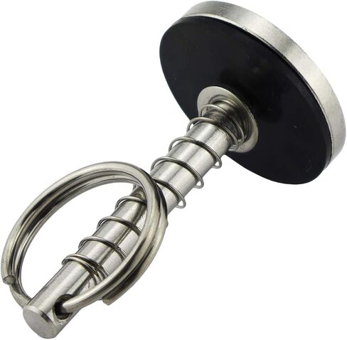 NRC&XRC Stainless-Steel 316 Hatch Cover Pull Handle with Spring Hidden Pin Button for Fishing Boat Yacht Dia.:1/3in(8MM),Total Length:2-1/8IN(54.4MM) in Saudi Arabia