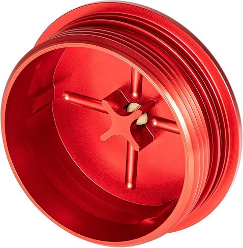 Fuel Filter Cap Aluminum Red For 2003-2007 Ford 6.0L Powerstroke Diesel F250, F350, F450, F550, F650, F750, Excursion in Saudi Arabia