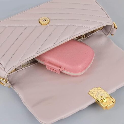 منظم حبوب منع الحمل اليومي 1 حقيبة حبوب منع الحمل المحمولة للسفر 8 مقصورات صندوق حبوب منع الحمل مع حلقة ختم مقاومة للرطوبة حاوية حامل الفيتامينات الطبية الصغيرة لمحفظة الجيب حافظة مكملات حبوب الدواء المقاومة للماء (أزرق) in Kuwait