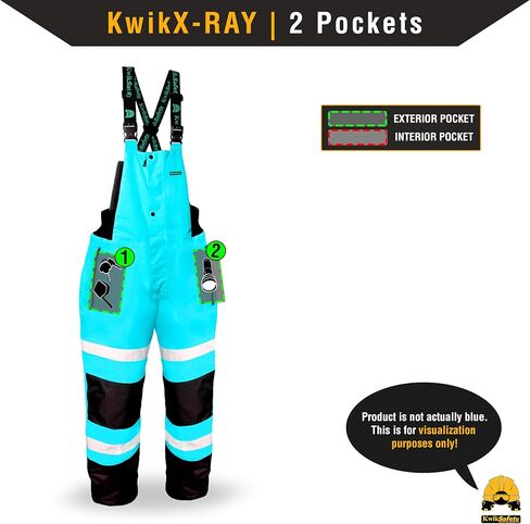 KwikSafety - شارلوت، كارولاينا الشمالية - TORRENT High Vis Rain Jacket Trench Coat & RIVER OTTER Rain Bibs Class 3 ANSI OSHA Compliant in Kuwait