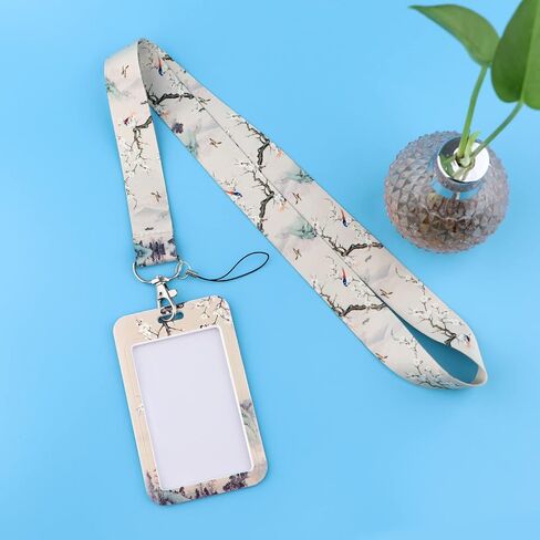 Cute ID Lanyard Badge Card Holder Key Lanyard for ID Badges for Women Girls Students Kawaii Keychain Lanyard for Keys(Graffiti Bear) in Saudi Arabia