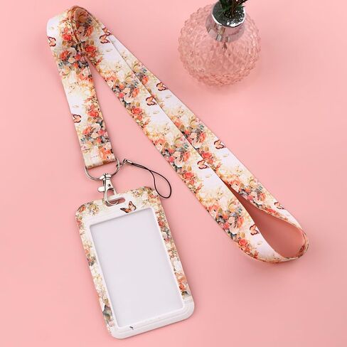 Cute ID Lanyard Badge Card Holder Key Lanyard for ID Badges for Women Girls Students Kawaii Keychain Lanyard for Keys(Graffiti Bear) in Saudi Arabia