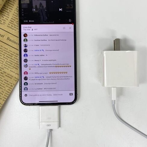 محول Lightning إلى 30 Pin، موصل شحن ومزامنة 8 Pin Male إلى 30 Pin Female محول محول متوافق مع موديلات iPhone وiPad وiPod مختارة باللون الأبيض in Kuwait
