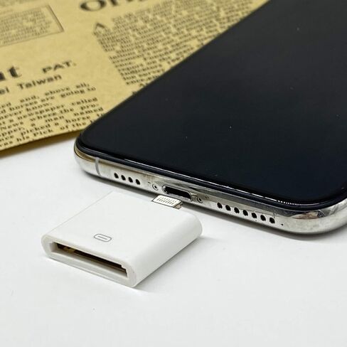محول Lightning إلى 30 Pin، موصل شحن ومزامنة 8 Pin Male إلى 30 Pin Female محول محول متوافق مع موديلات iPhone وiPad وiPod مختارة باللون الأبيض in Kuwait